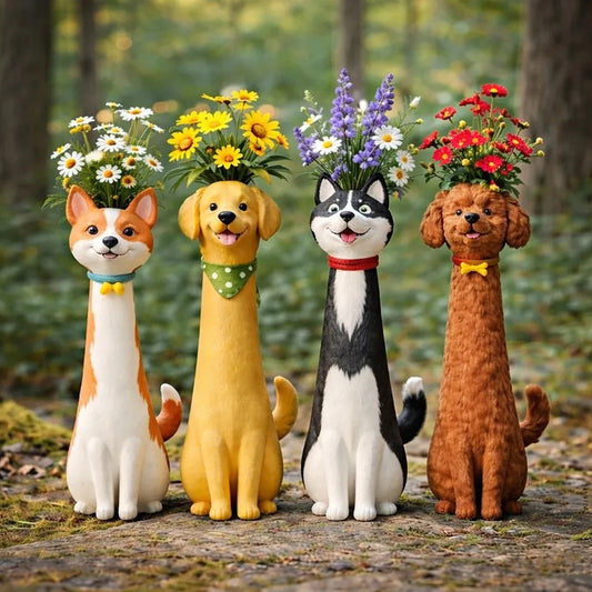 Dog Handmade Vase